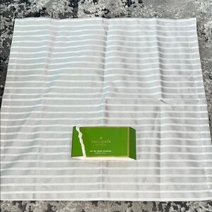 Kate Spade Green Box with White Striped Cloth